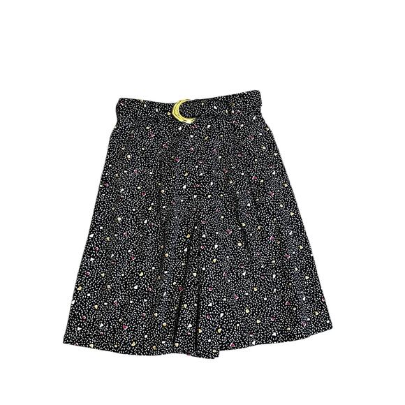 Vintage 80s Artsy Shannon Shorts 11/12 Pleated Preppy Extreme High Waist Pull On - Picture 1 of 7